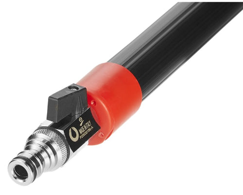 Vikan Aluminium Telescopic Water Fed Handle with on/off Click Fit (C) 32mm Dia, 1060-1600mm, BLACK