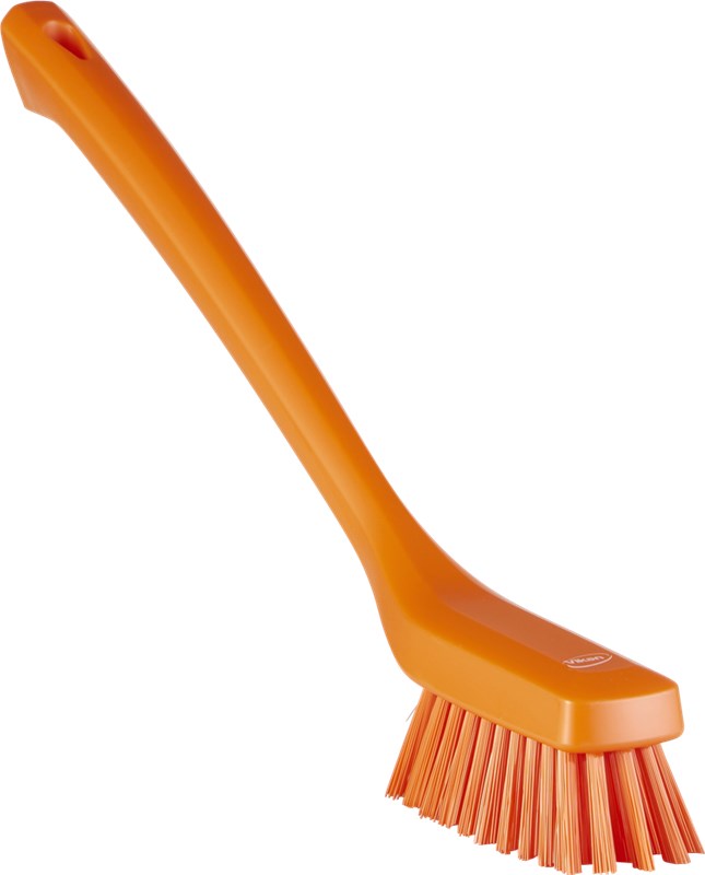 Vikan Narrow Cleaning Brush with Long Handle 420mm, Hard