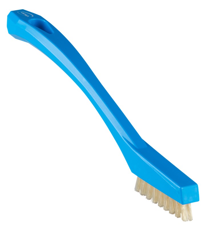 Vikan Detail Brush with heat resistant filaments 205mm, Very Hard BLUE