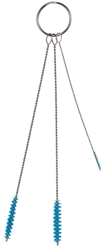 Vikan Cleaning set w/3 Brushes, 2, 5, 6mm Dia, 150mm, Soft