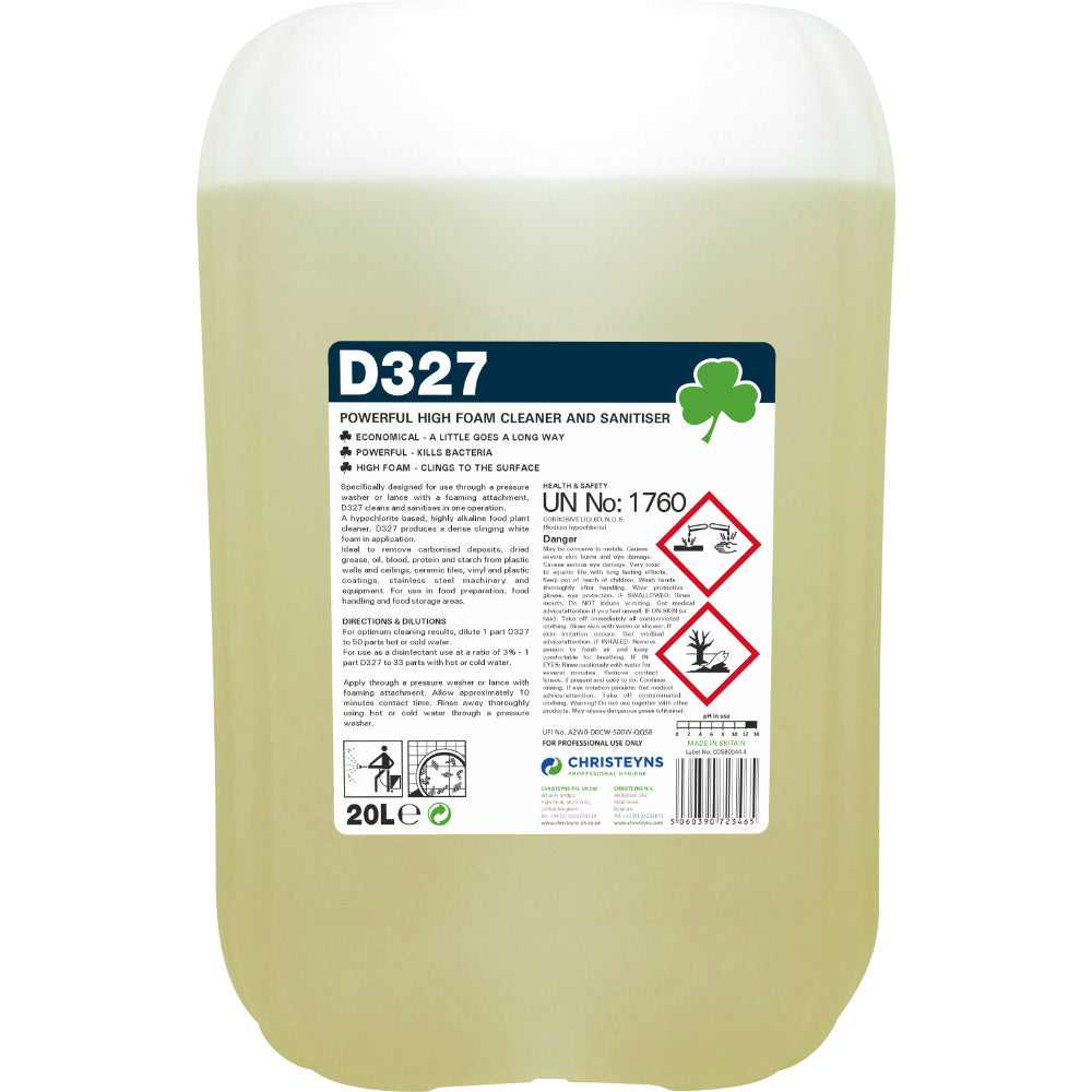 Christeyns D327 High Foam Disinfectant 20L
