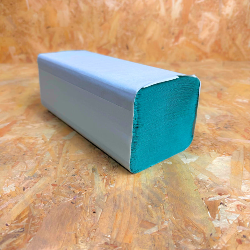 1Ply Green Hand Towels V Fold - 3600 Sheet