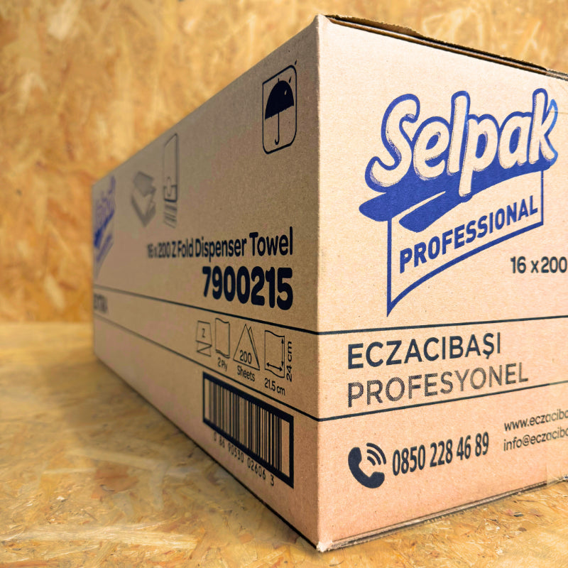 2Ply Selpak White Hand Towel Z Fold - 3200 Sheet