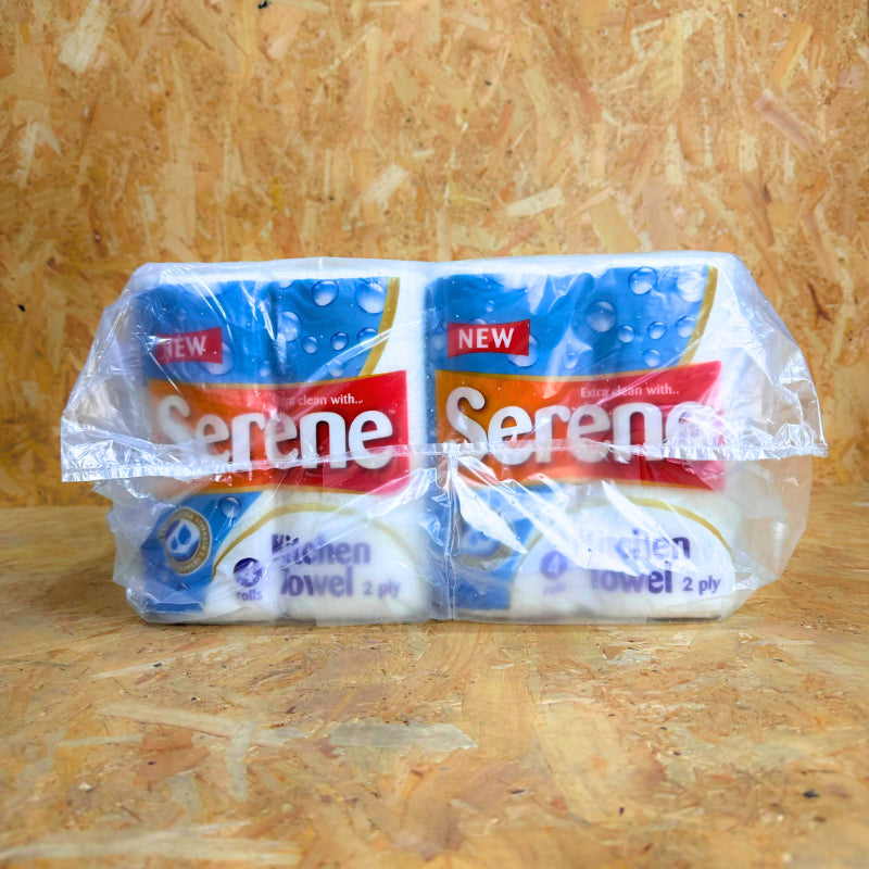 2Ply Serene Kitchen Roll - 10m x 210mm - 24 Rolls