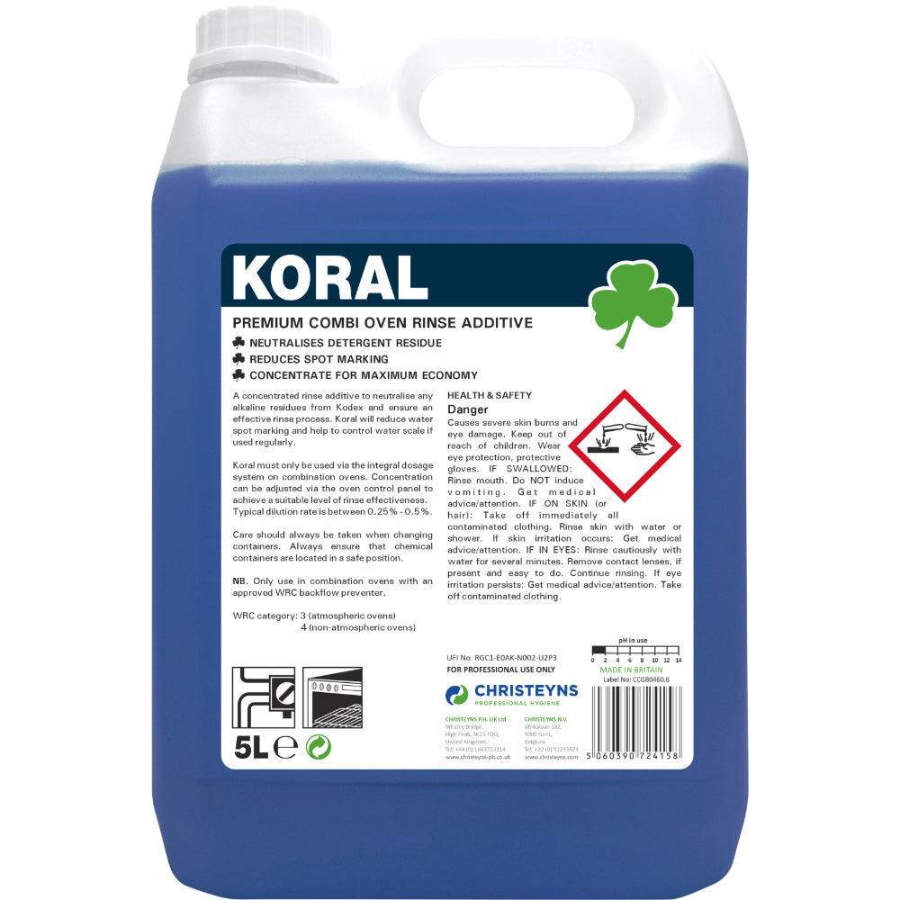 Christeyns KORAL Combi Oven Rinse Aid 5L