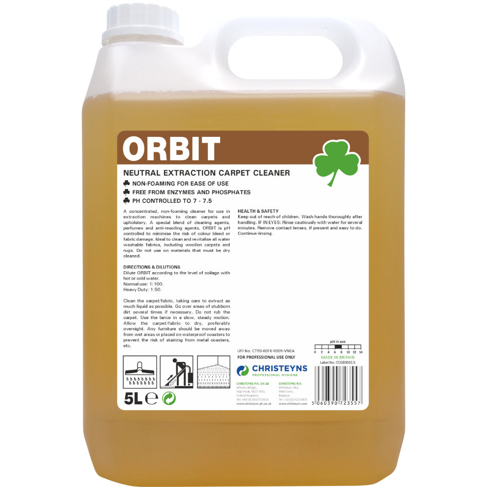 Christeyns ORBIT Neutral Carpet Extraction Cleaner 5L
