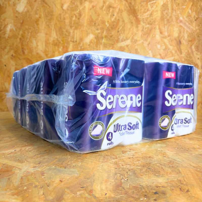 Pallet of 3ply Serene Ultra Quilted - Luxury Toilet Roll - 40 Rolls
