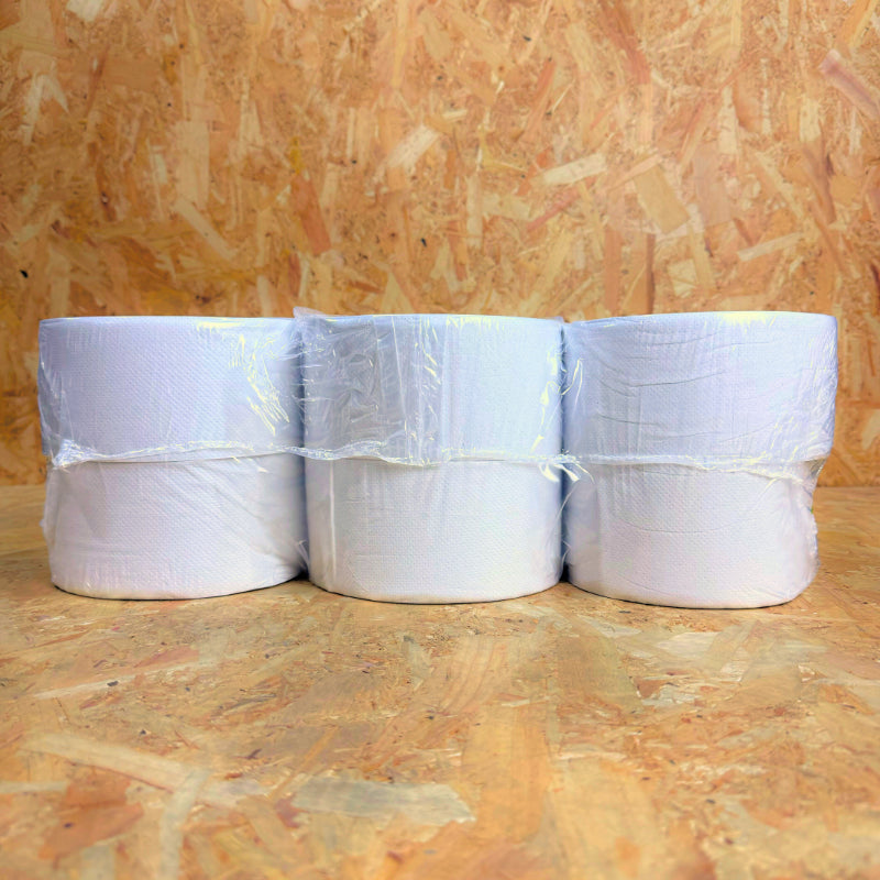 Pallet of 2Ply Mini Jumbo Toilet Roll - 2.25 Core - Recycled - 12 Rolls