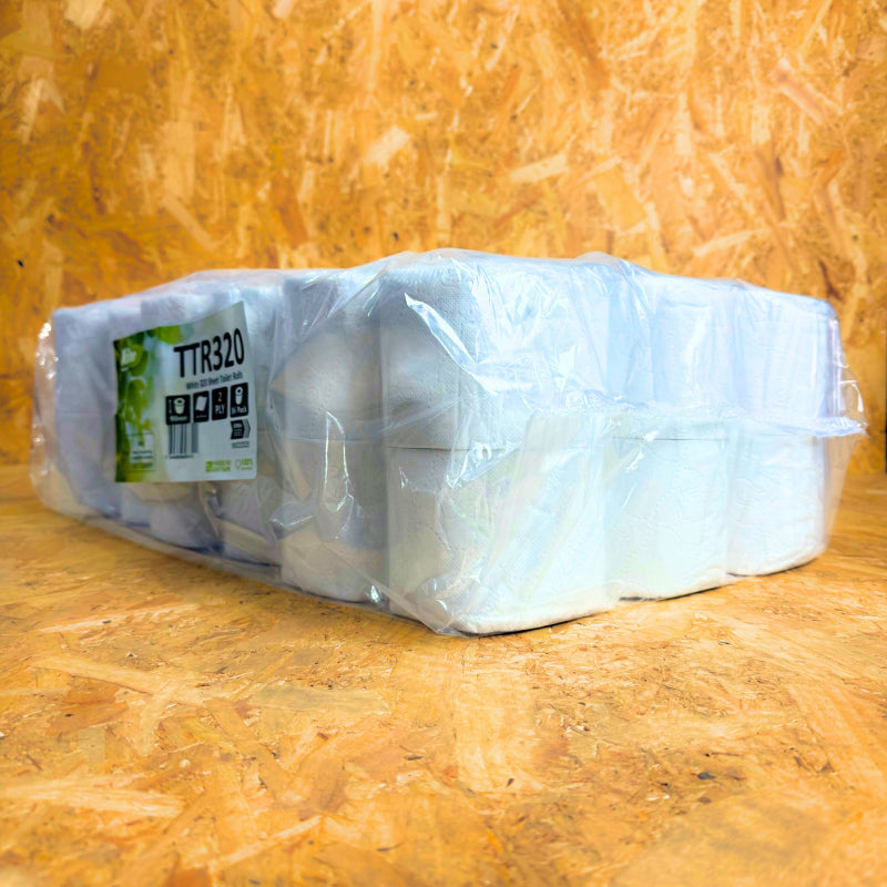 Pallet of 2ply Standard Toilet Roll - 32m x 90mm - Recycled - 36 Rolls