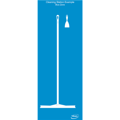 Vikan Shadow Board excl. Spacers, White Shadows, 2000mm x 750mm